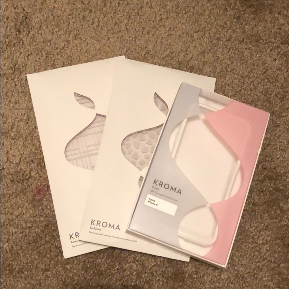 Kroma frame with two back plates for iPhone X
